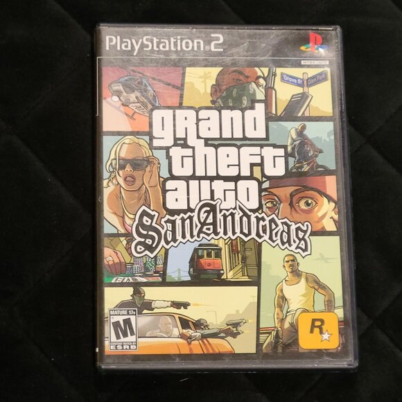 Grand Theft Auto San Andreas (PlayStation 2 PS2, 2004) Complete W/Map & Manual - Picture 1 of 7